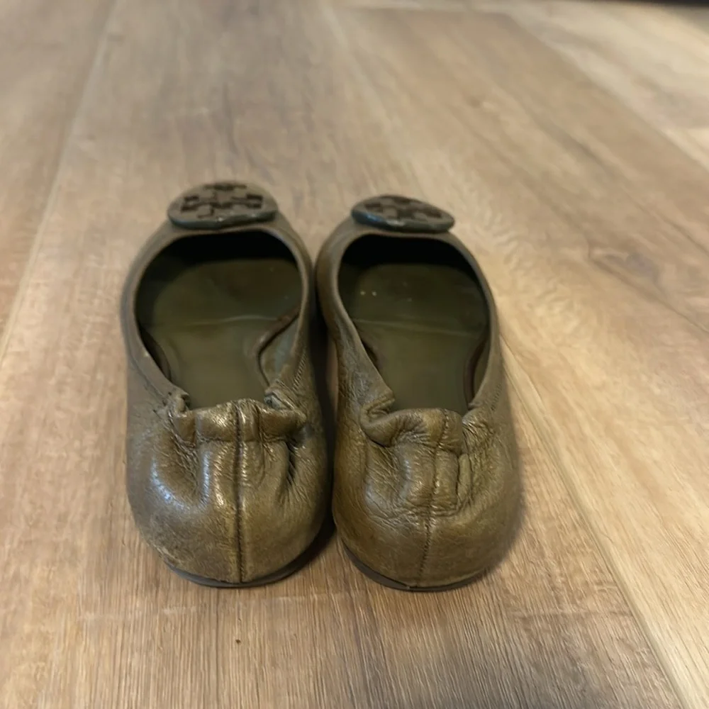 Tory Burch Reva green flats women’s size 8